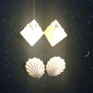 2 pair vintage earrings